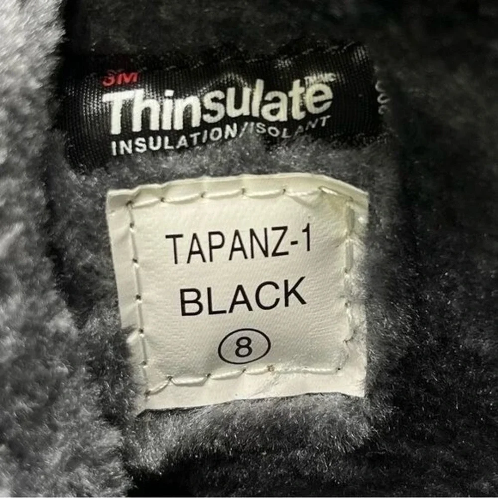 Dream Pairs Tapanz-1‎ Winter Boots Black Thinsulate Faux Fur Snow Hiking Women 8
